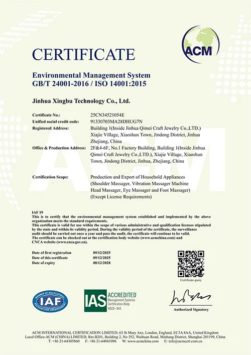 ISO 14001 Certificate